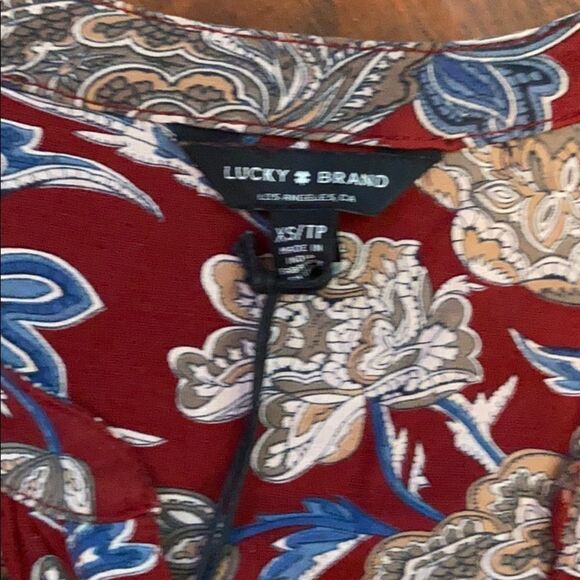 NWT Lucky Brand blouse size xs - Picture 4 of 8